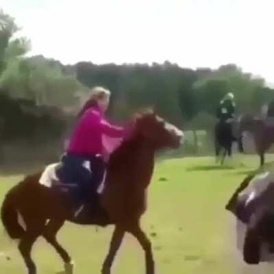 WCGW if I pull on the horses mane