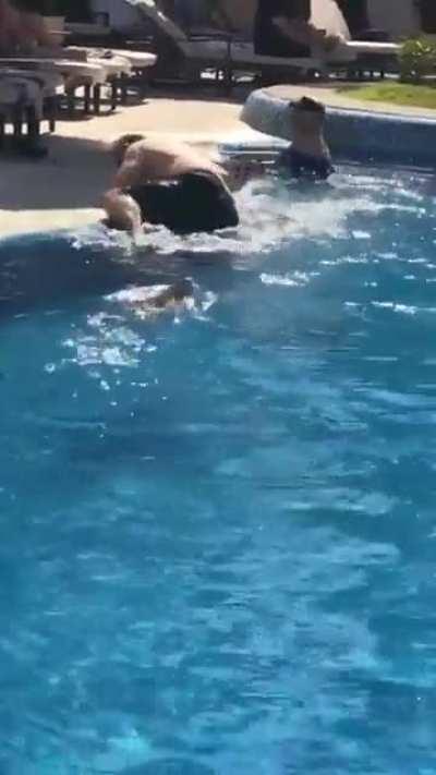 Surprise Guest To Hotel Swimming Pool