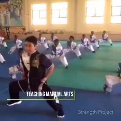 China teaching acrobatics and martial arts- gymnastics Africa