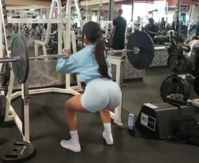 Her ass eating her shorts part1