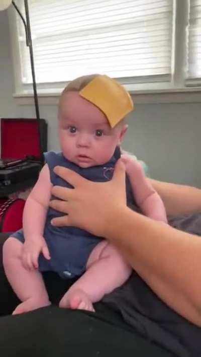 Sliced cheese, a novel way to stop baby from crying