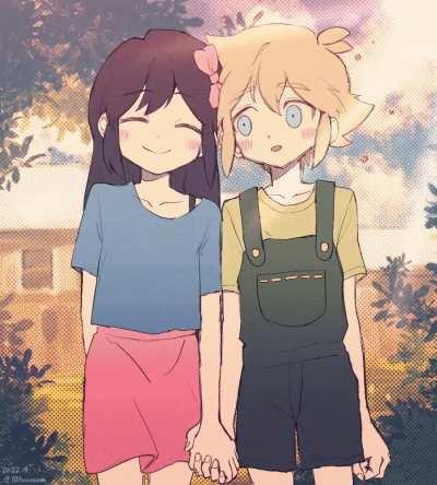 Smol Basil and Aubrey (made by @100momom on twitter)