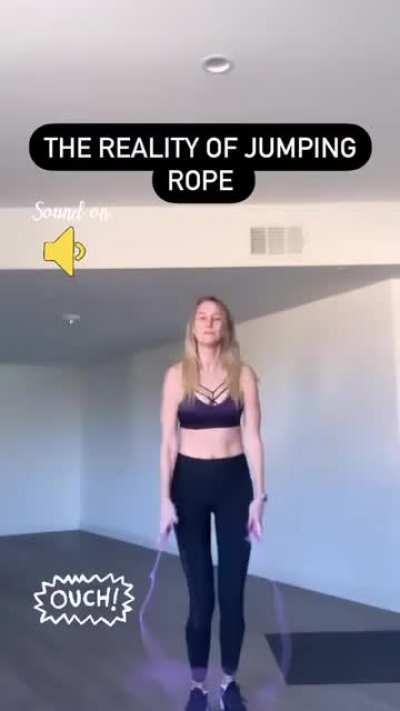 Maude's jump rope skills... (seems to always end with whipped ankles)