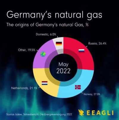 Germany’s natural gas since January 2021