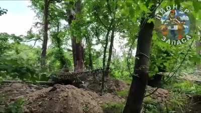 Russian POV of fighting in the Kremen Forest from the first person, a Ukrainian soldier is taken prisoner, no music (Part 1)