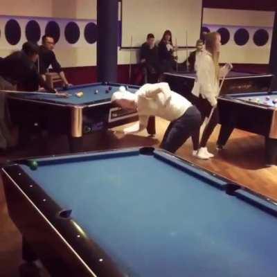 The right way to play billiard