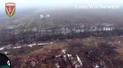 work of the 40th Artillery brigade. Cluster munitions used