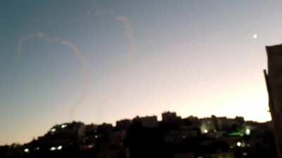 I captured a video of the rocket attacks in Jerusalem, Dec 15th