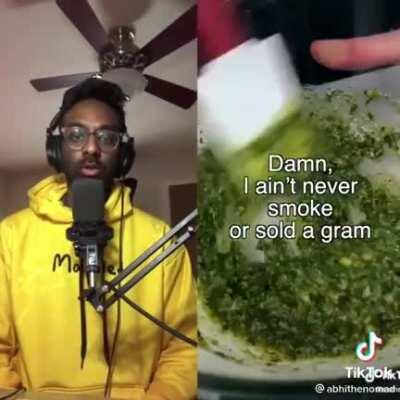 Man makes a rap out of a cooking video!