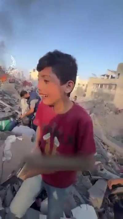 Boy discovers he was orphaned by air strike