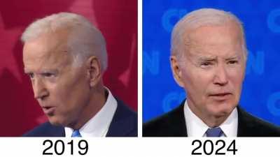 Joe Biden in debates in 2019 vs 2024