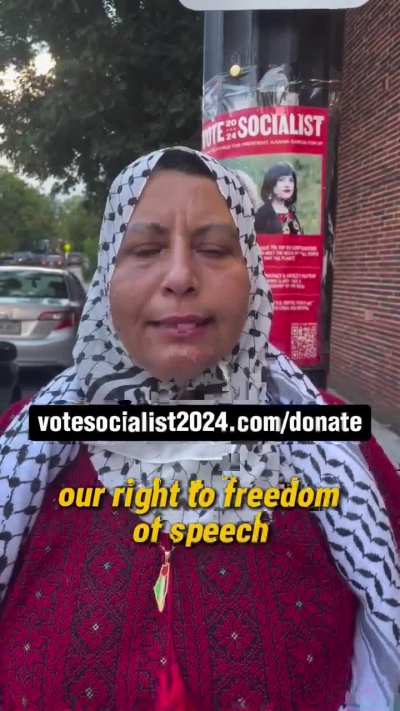 Hear from Atlanta-based 🇵🇸Palestinian activist, Jawahir, on why she supports the Vote Socialist 2024 presidential campaign and why she believes it’s critical to fight back against the Democratic Party’s legal challenge to kick Claudia De La Cruz off the N