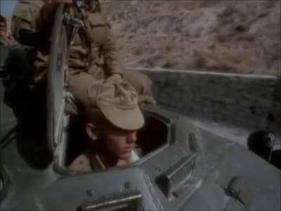 [Documentary] Catching a ride with a BTR-80 crew on an Afghan highway during the Soviet-Afghan War, from Jeff B. Harmon's documentary of the Soviet-Afghan War, 