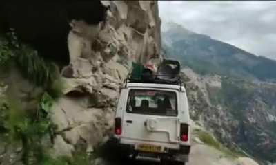 Driving on Killar - Kishtwar road, Himachal Pradesh, India