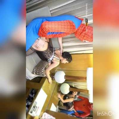 A cute girl fucked by spider man😍❤️❤️