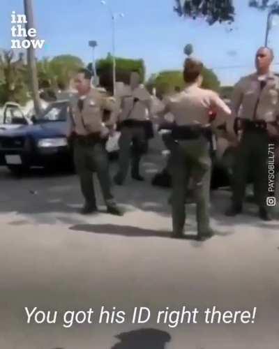 Man getting arrested by twenty police officers for having some weed