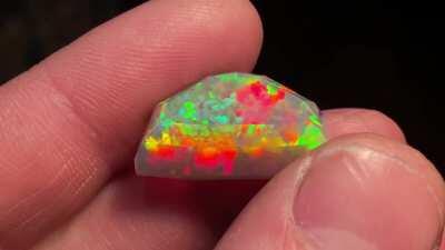 🔥 Intense Variety of Natural Colors in this Fine Faceted Ethiopian Opal