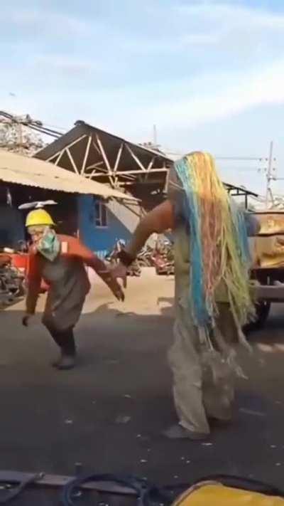 Welding Shaman Prays To The Gods of Sketch