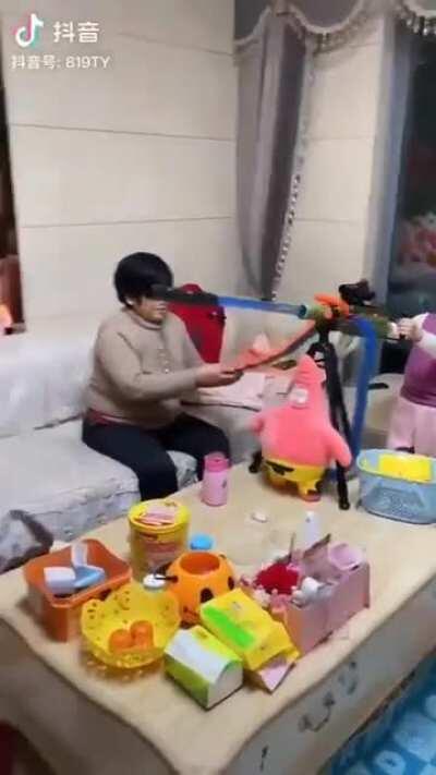 Nerf machine gun