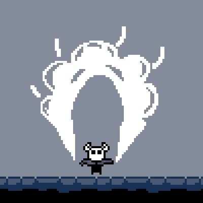 Little pixel ghost doing Howling Wraiths