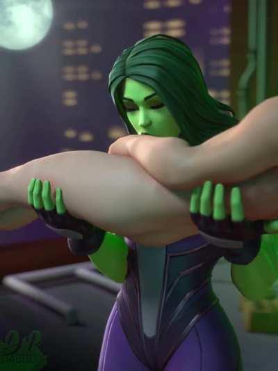 She-Hulk Blowjob (Drdabblur) [Marvel]