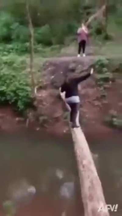 WCGW crossing a river. Not what I expected, I'll be honest.