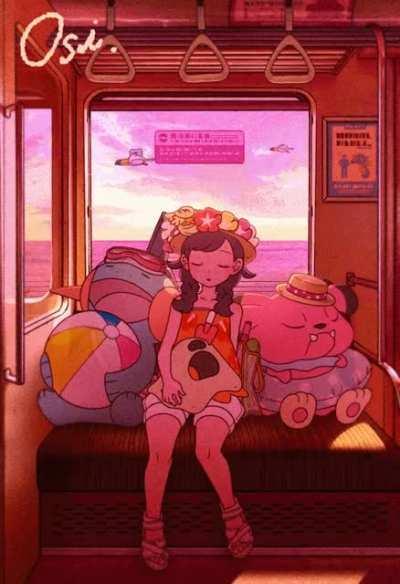 Train ride home [Pokemon]