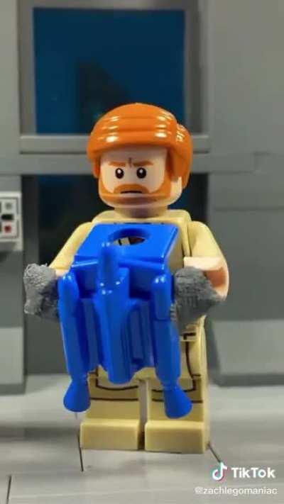 Lego Obi-wan go yeet. Also no clue if this's been posted here before. Posted it on another subreddit and someone told me to post it here.