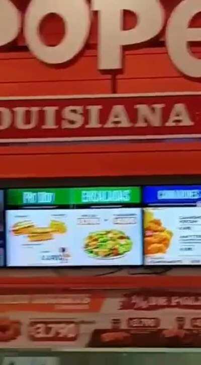 New menu at Popeyes