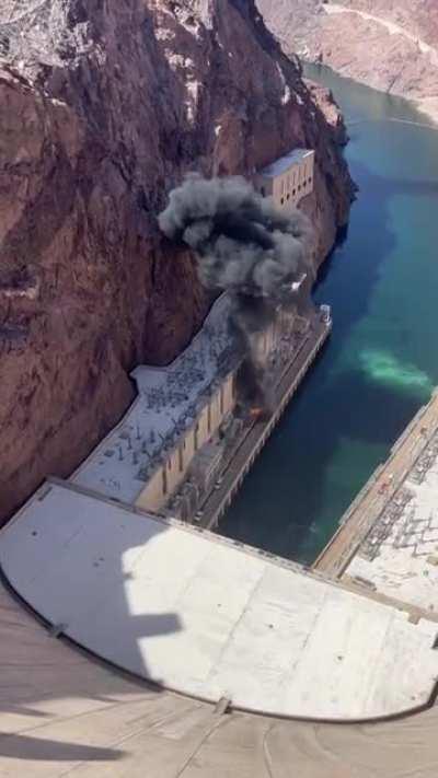 Explosion at the Hoover Dam