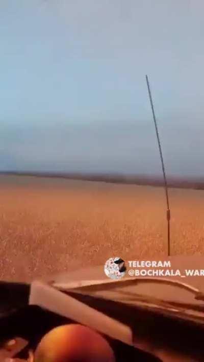 POV of Ukrainian soldier firing BM-21 