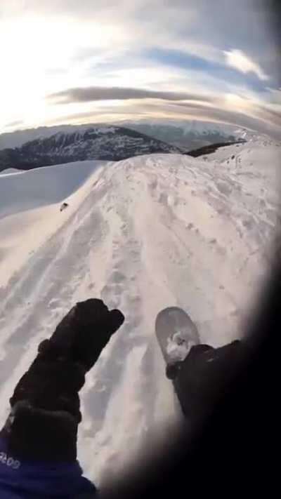 HMFT after this snowboarder lands on me