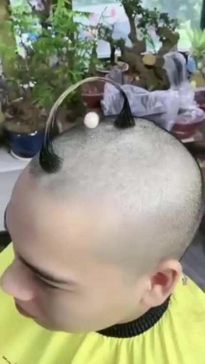 Avant-garde hairstyling