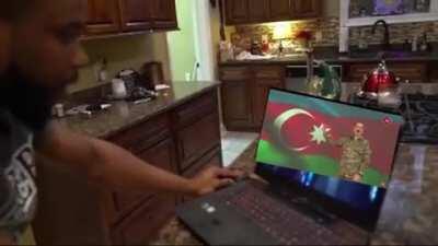 Armenian reacts to the Azerbaijan victory.