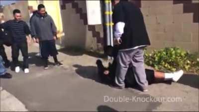 Dude gets Knocked out and goes into.. Something?