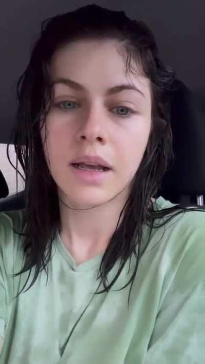 Alex Gets Caught in the Rain - Instagram - July 2022