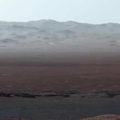 The surface of Mars, captured by the Curiosity rover.