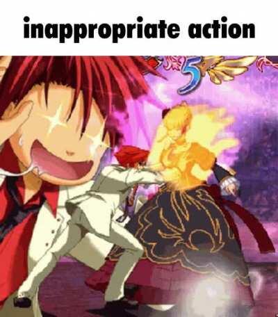 Innapropriate action