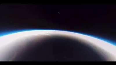 Solar eclipse from space taken by a weather balloon