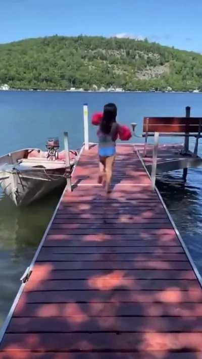 To jump off the jetty