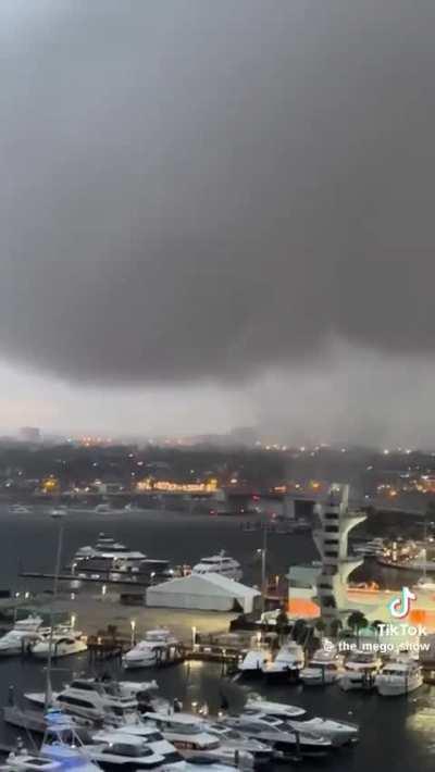 Tornado in Fort Lauderdale, FL yesterday