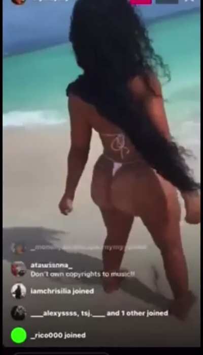 Ari in thong with cake out like a ho she is leaving her kid behind 