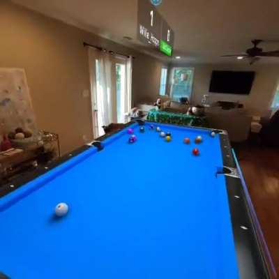 Playing pool in mixed reality with quest 3 and MiRacle Pool