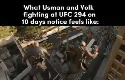 I like Volk and Usman, but man I'm scared