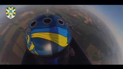 Pilots of the Su-27 heavy fighter aircraft of the 831st Tactical Aviation Brigade of the Ukrainian Air Force shows the process of preparing the aircraft, takeoff and landing.