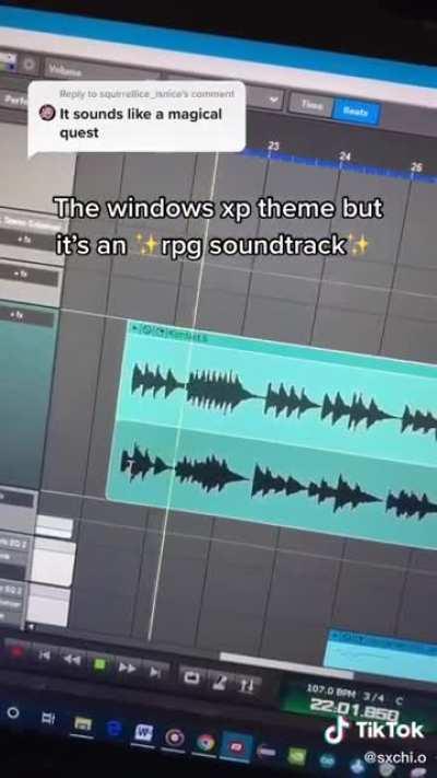 Incredible RPG soundtrack remix of the Windows XP theme by sxchi.o (via TikTok)