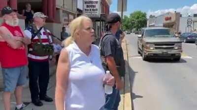 “Counter protester” at a Black Lives Matter protest in rural Pennsylvania