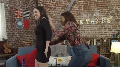 Esther Povitsky getting spanked