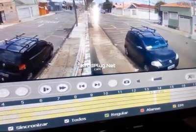 Poor Pizza Delivery man gets hit 