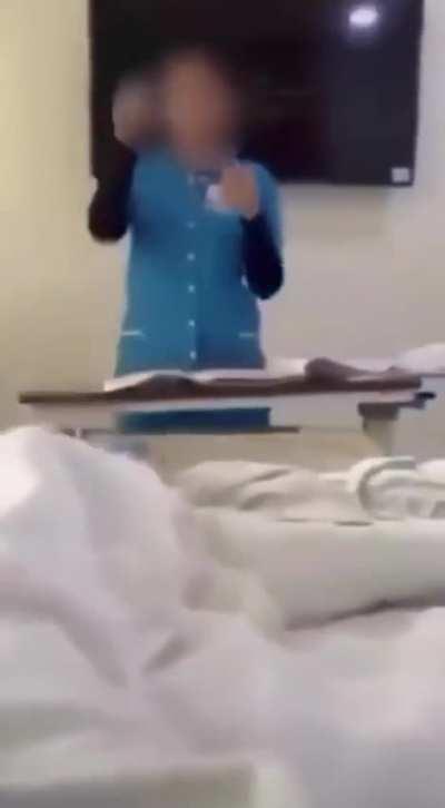 Viral video shows African national harassing Indian nurse for sexual favors in Indian hospital